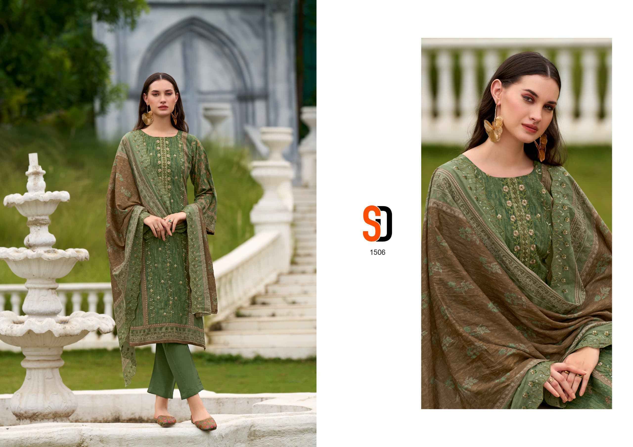 Shraddha Designer Bin Saeed Vol-15 Cotton Dress Material (6 pcs Cataloge)
