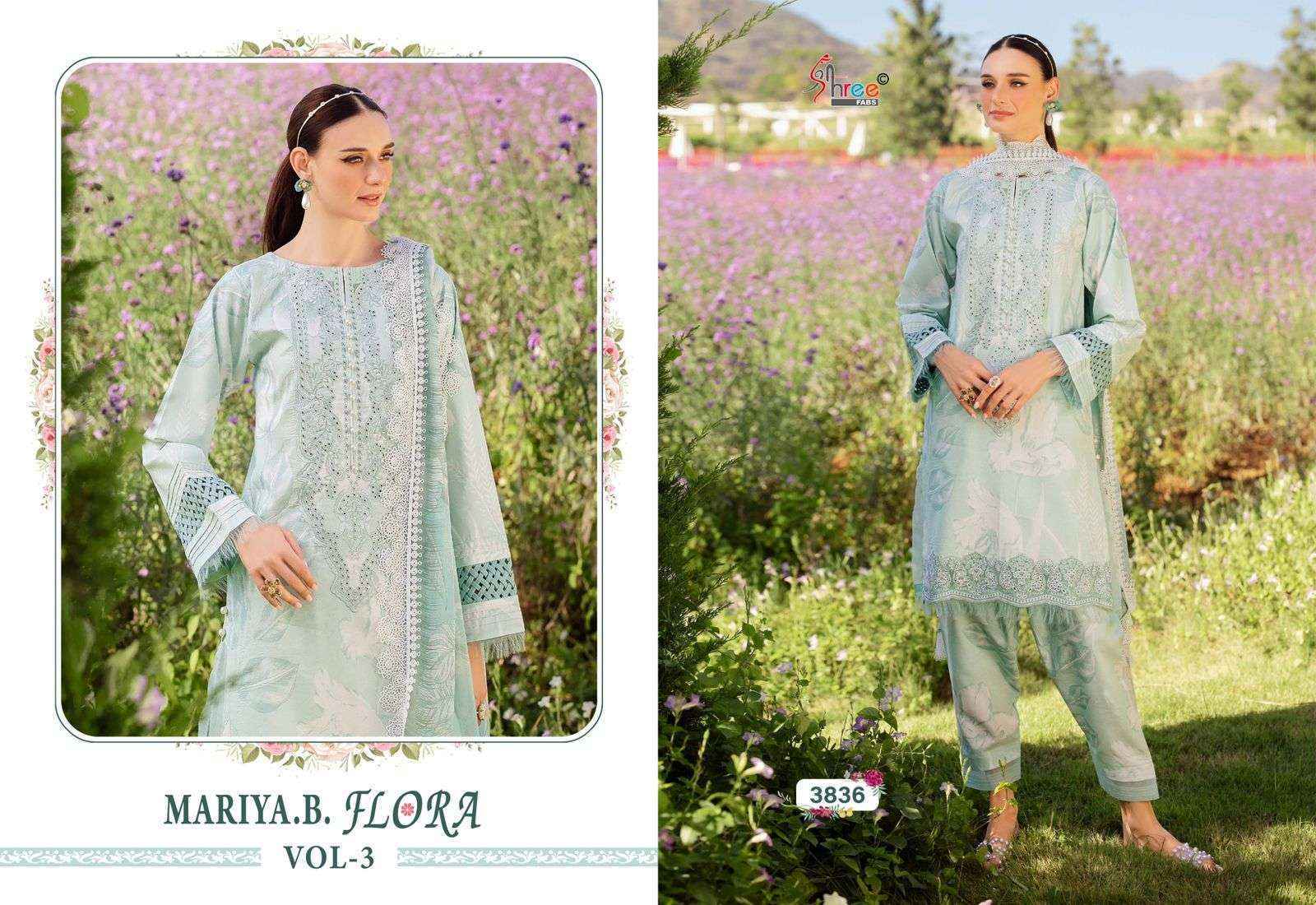 Shree Fabs Mariya B Flora-3 Cotton Dress Material (6 pcs Catalogue)