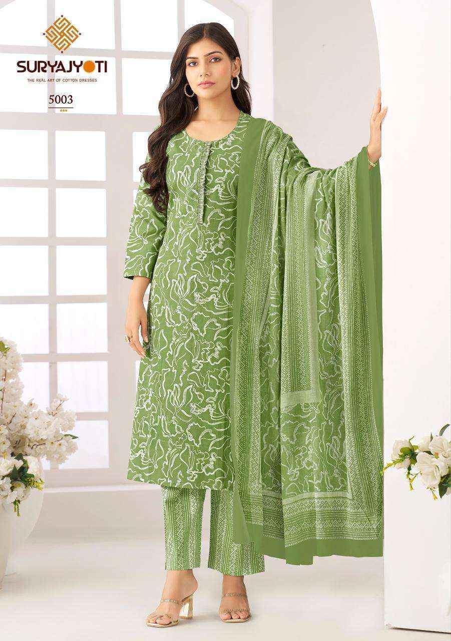 Suryajyoti Ice Look Vol-5 Cotton Dress Material (8 pcs Catalogue)