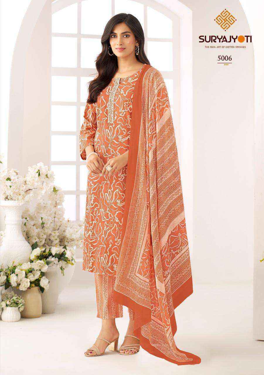 Suryajyoti Ice Look Vol-5 Cotton Dress Material (8 pcs Catalogue)