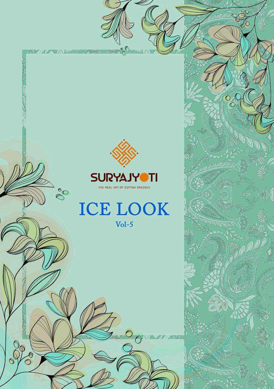 Suryajyoti Ice Look Vol-5 Cotton Dress Material (8 pcs Catalogue)