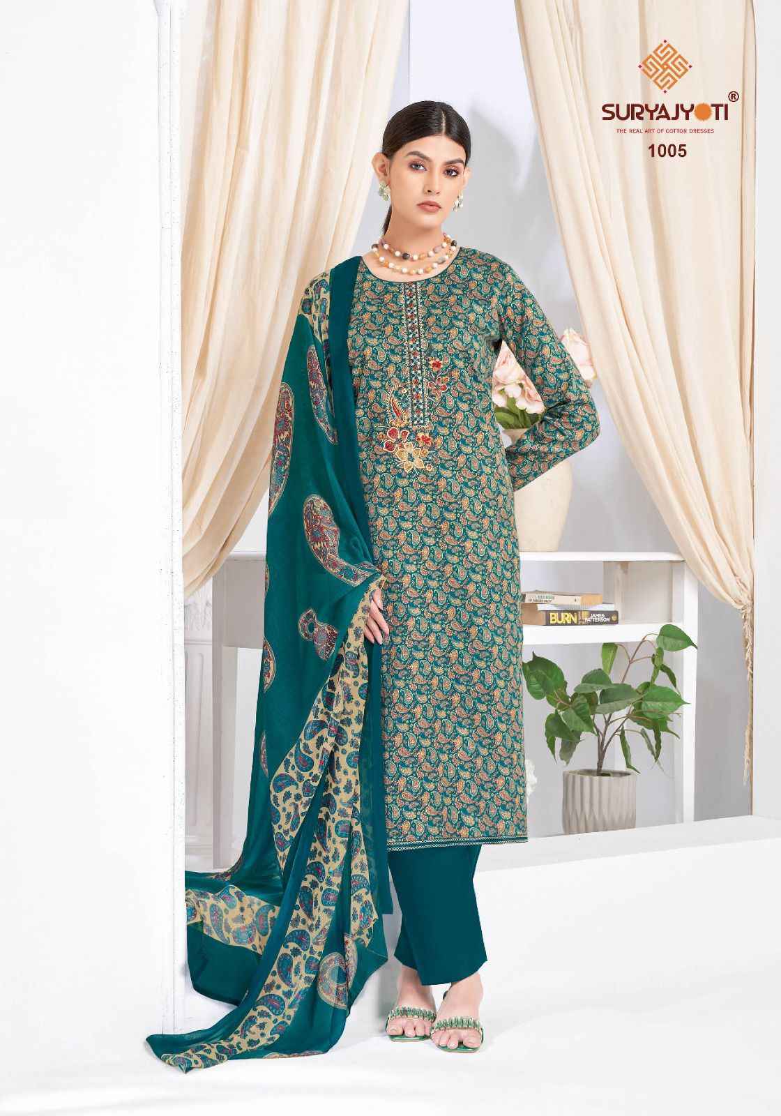 Suryajyoti Kalpana Vol-1 Jam Satin Dress Material (6 pcs Catalogue)