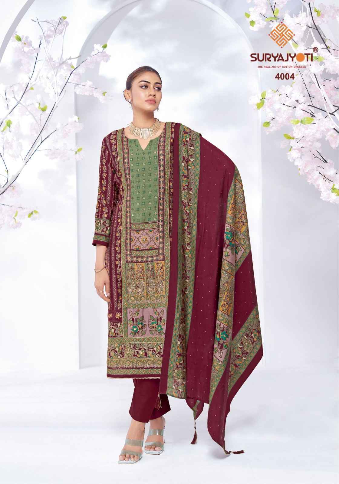 Suryajyoti Kanchan Vol-4 Modal Dress Material (6 pcs Catalogue)