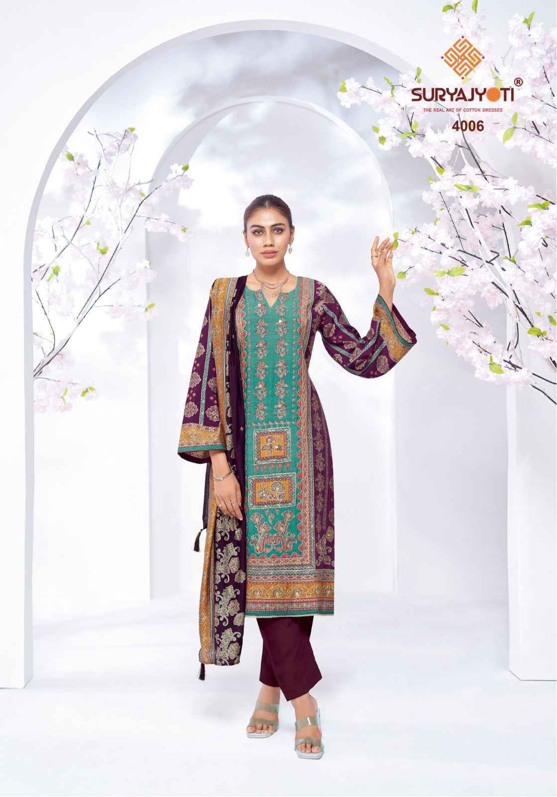 Suryajyoti Kanchan Vol-4 Modal Dress Material (6 pcs Catalogue)