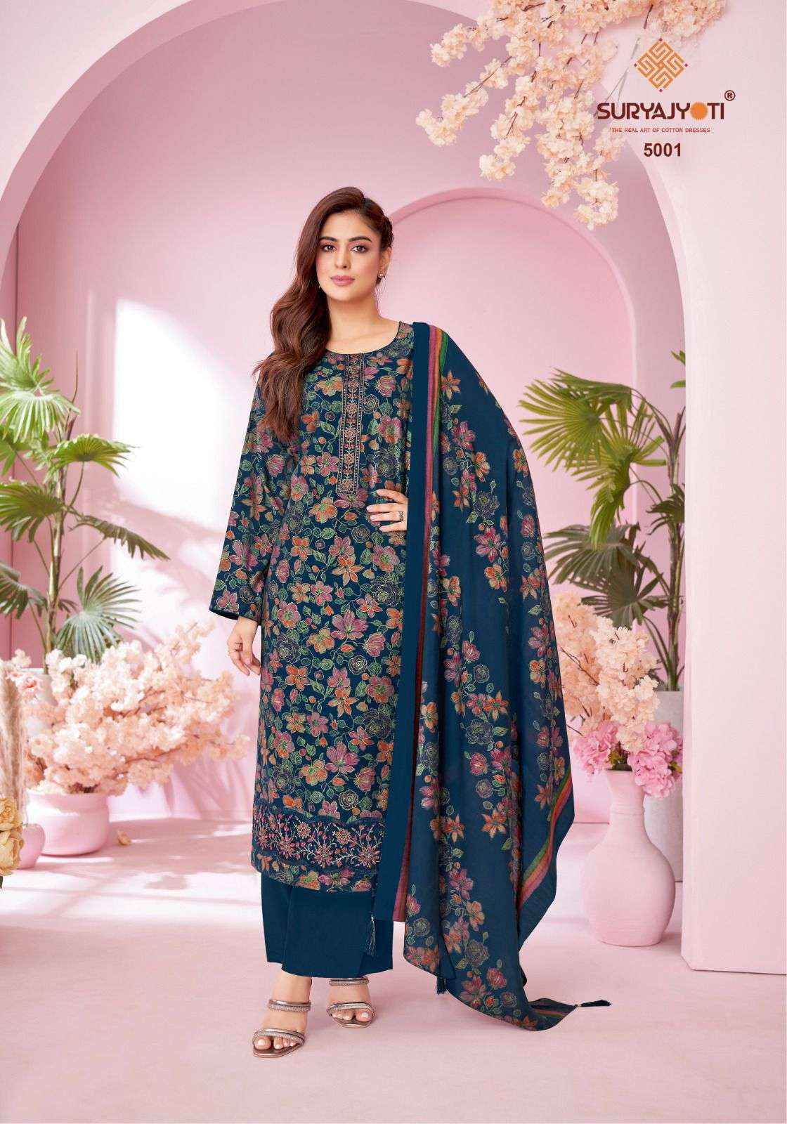 Suryajyoti Kanika Vol-5 Modal Dress Material (6 pcs Catalogue)