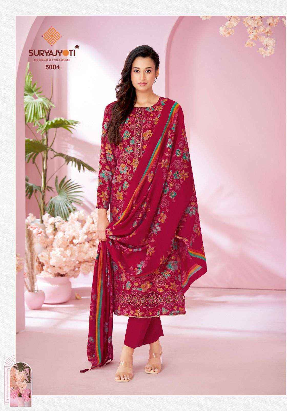 Suryajyoti Kanika Vol-5 Modal Dress Material (6 pcs Catalogue)