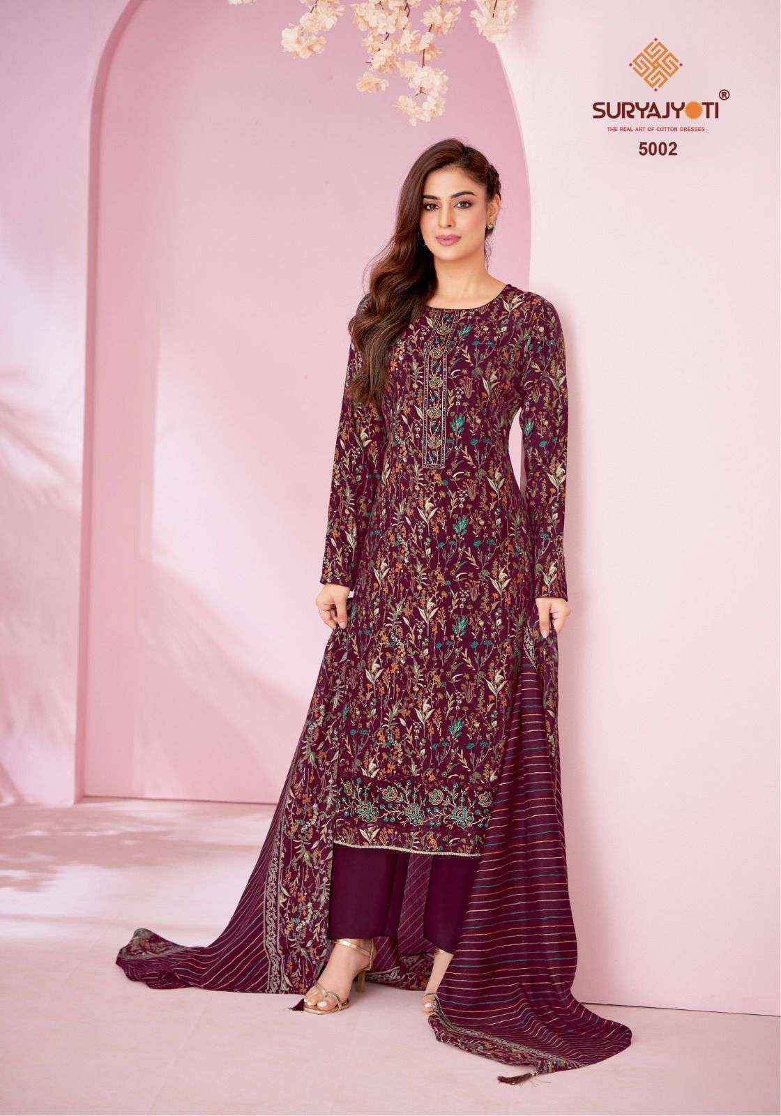Suryajyoti Kanika Vol-5 Modal Dress Material (6 pcs Catalogue)