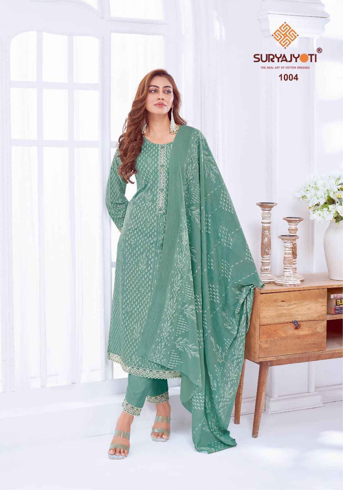 Suryajyoti Kashvi Vol-1 Cambric Cotton Dress Material (6 Pc Catalouge)