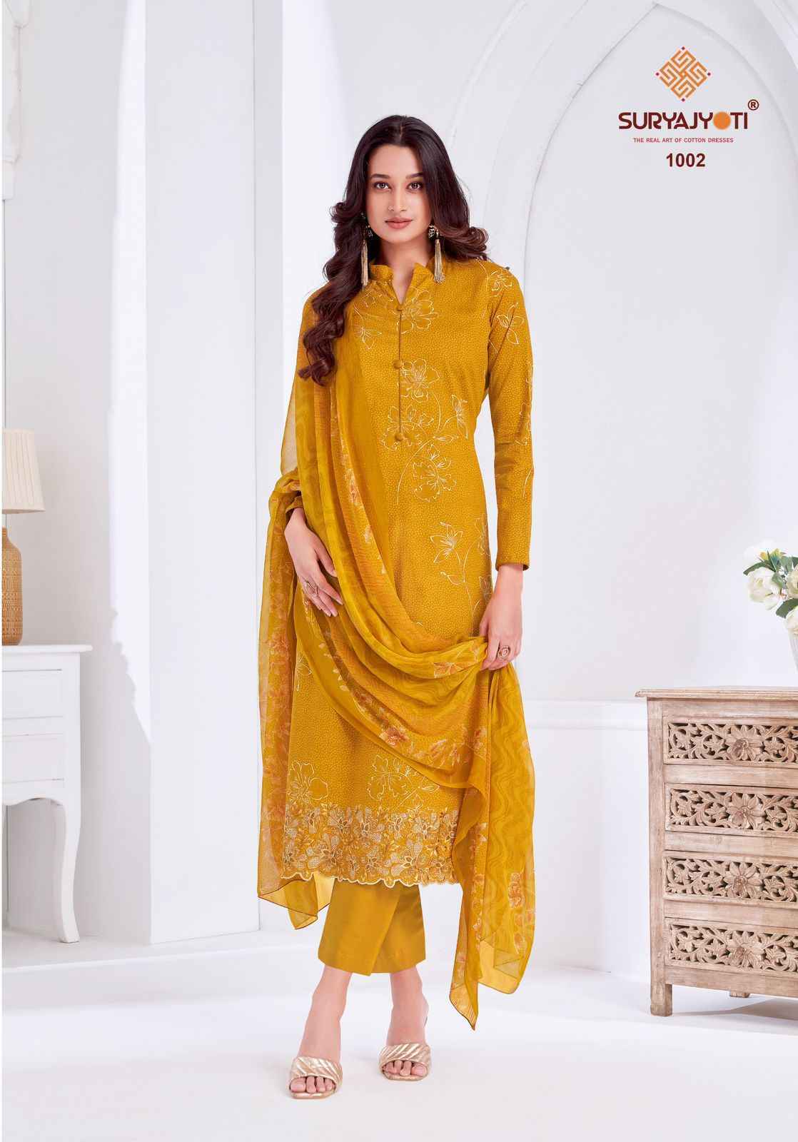 Suryajyoti Kashya Vol-1 Lawn Dress Material (8 Pc Catalouge)