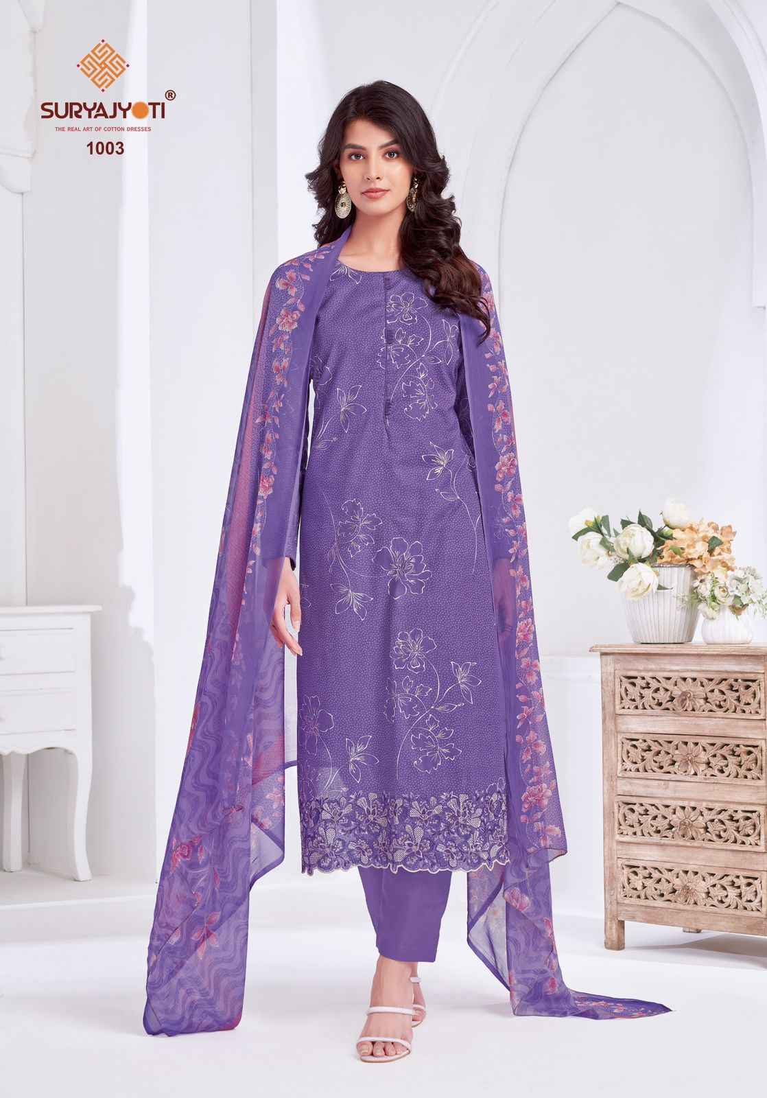 Suryajyoti Kashya Vol-1 Lawn Dress Material (8 Pc Catalouge)