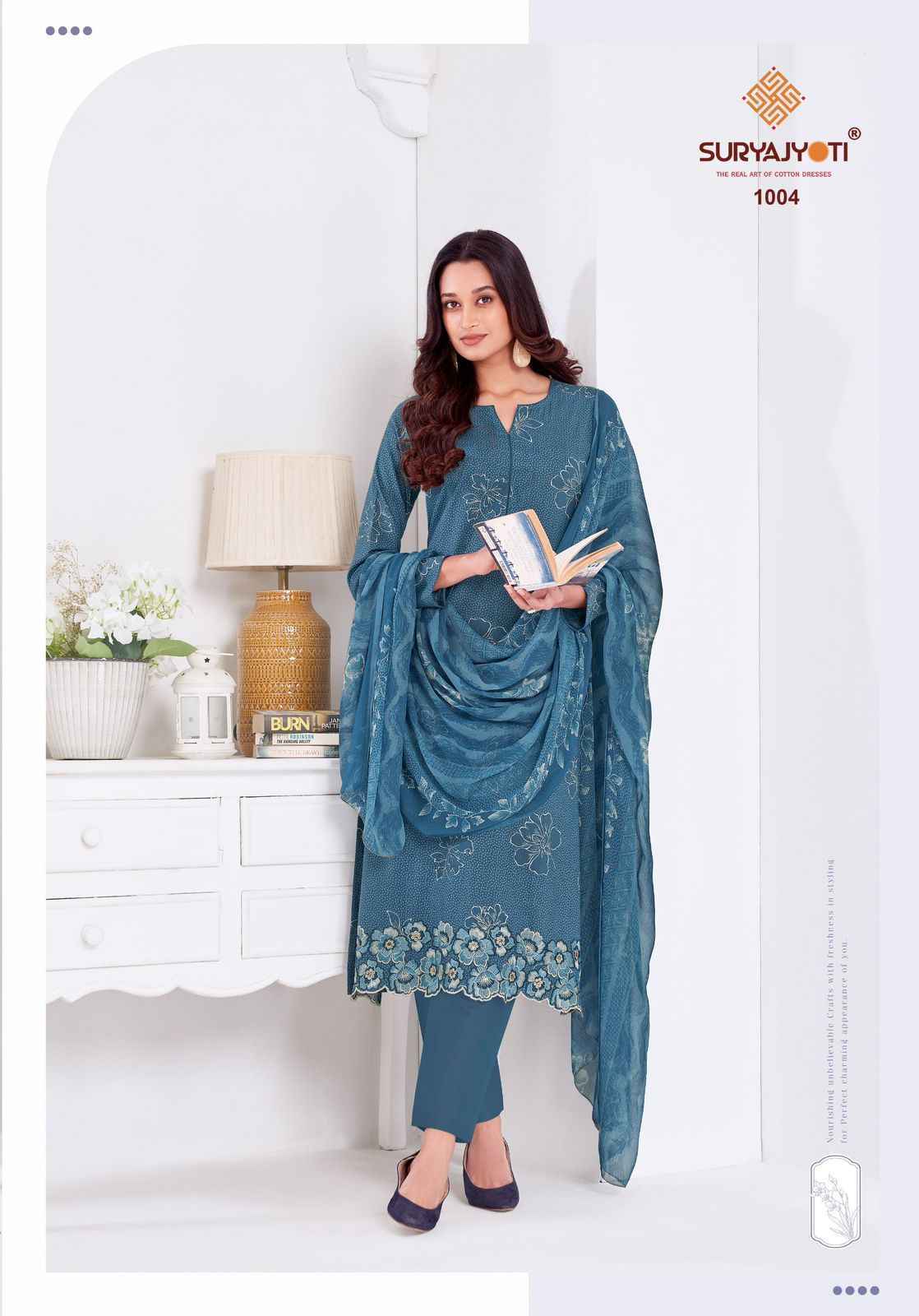 Suryajyoti Kashya Vol-1 Lawn Dress Material (8 Pc Catalouge)