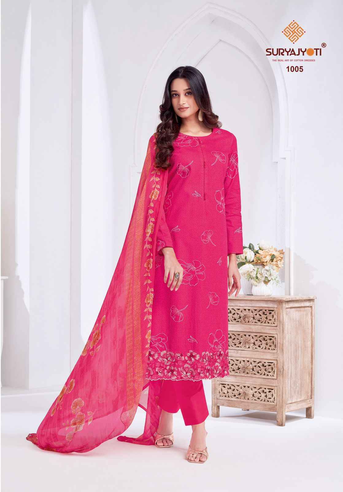 Suryajyoti Kashya Vol-1 Lawn Dress Material (8 Pc Catalouge)