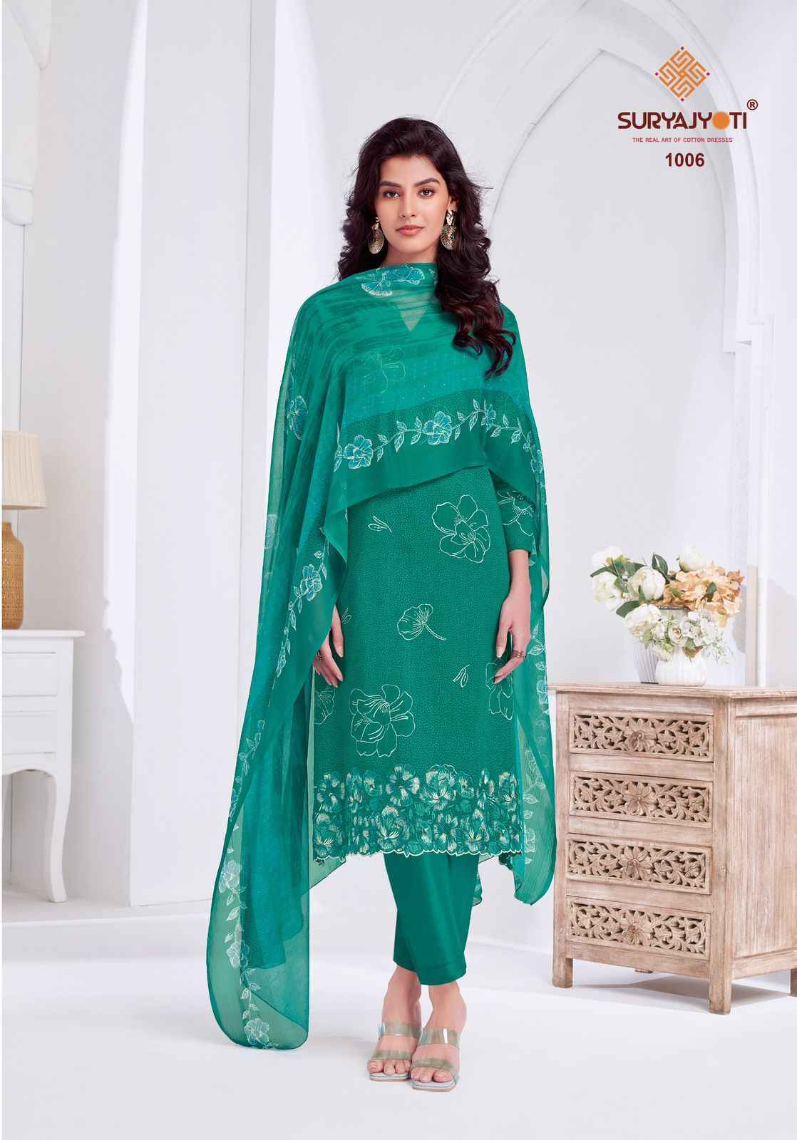 Suryajyoti Kashya Vol-1 Lawn Dress Material (8 Pc Catalouge)