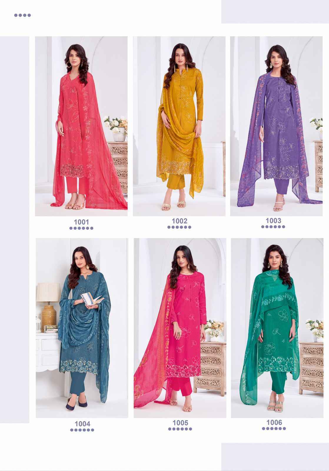 Suryajyoti Kashya Vol-1 Lawn Dress Material (8 Pc Catalouge)