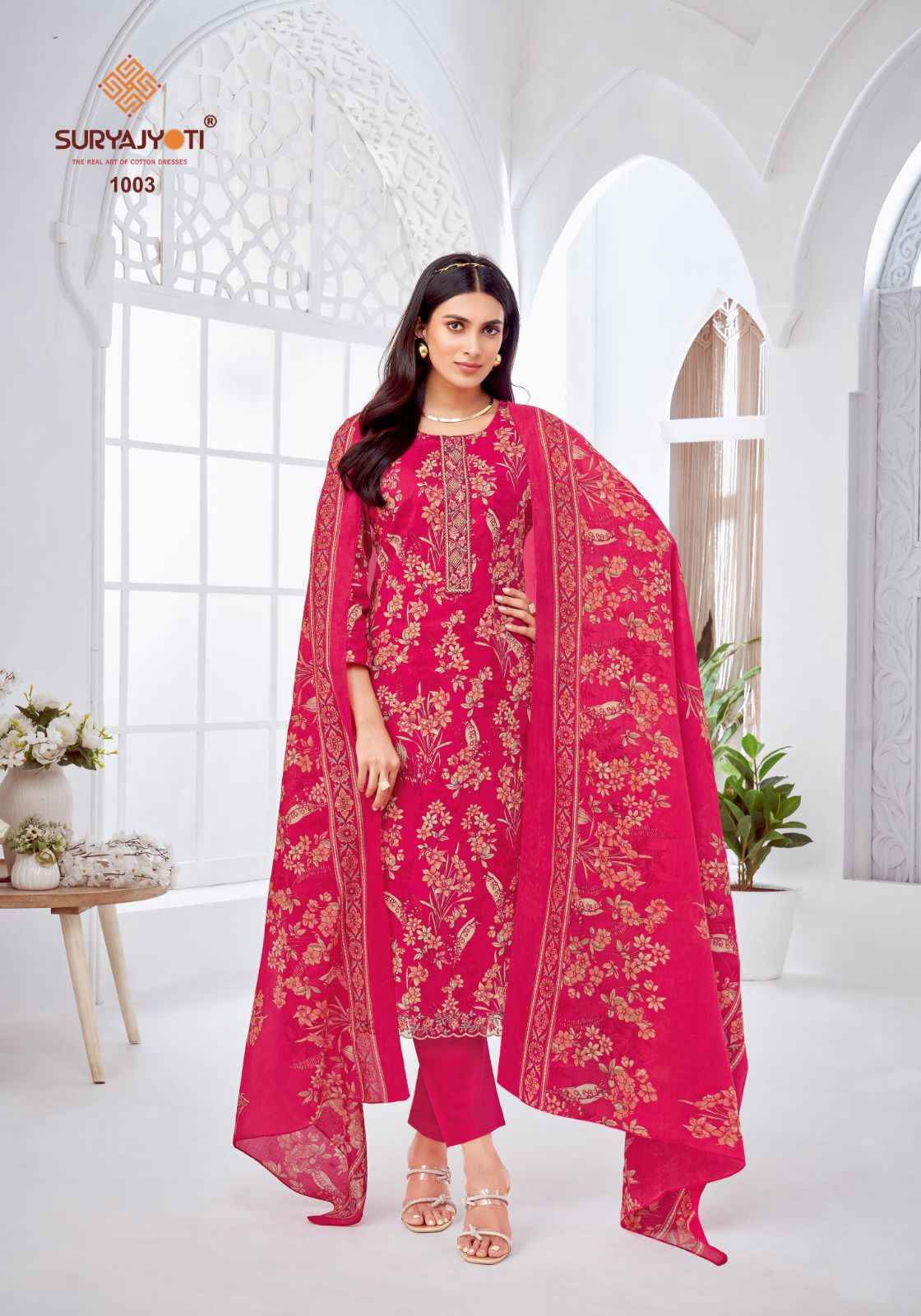 Suryajyoti Khusboo Vol-1 Lawn Dress Material (8 Pc Catalouge)