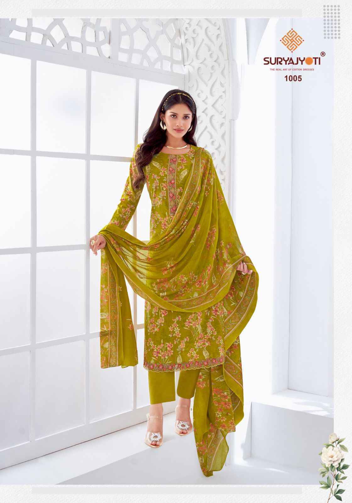 Suryajyoti Khusboo Vol-1 Lawn Dress Material (8 Pc Catalouge)