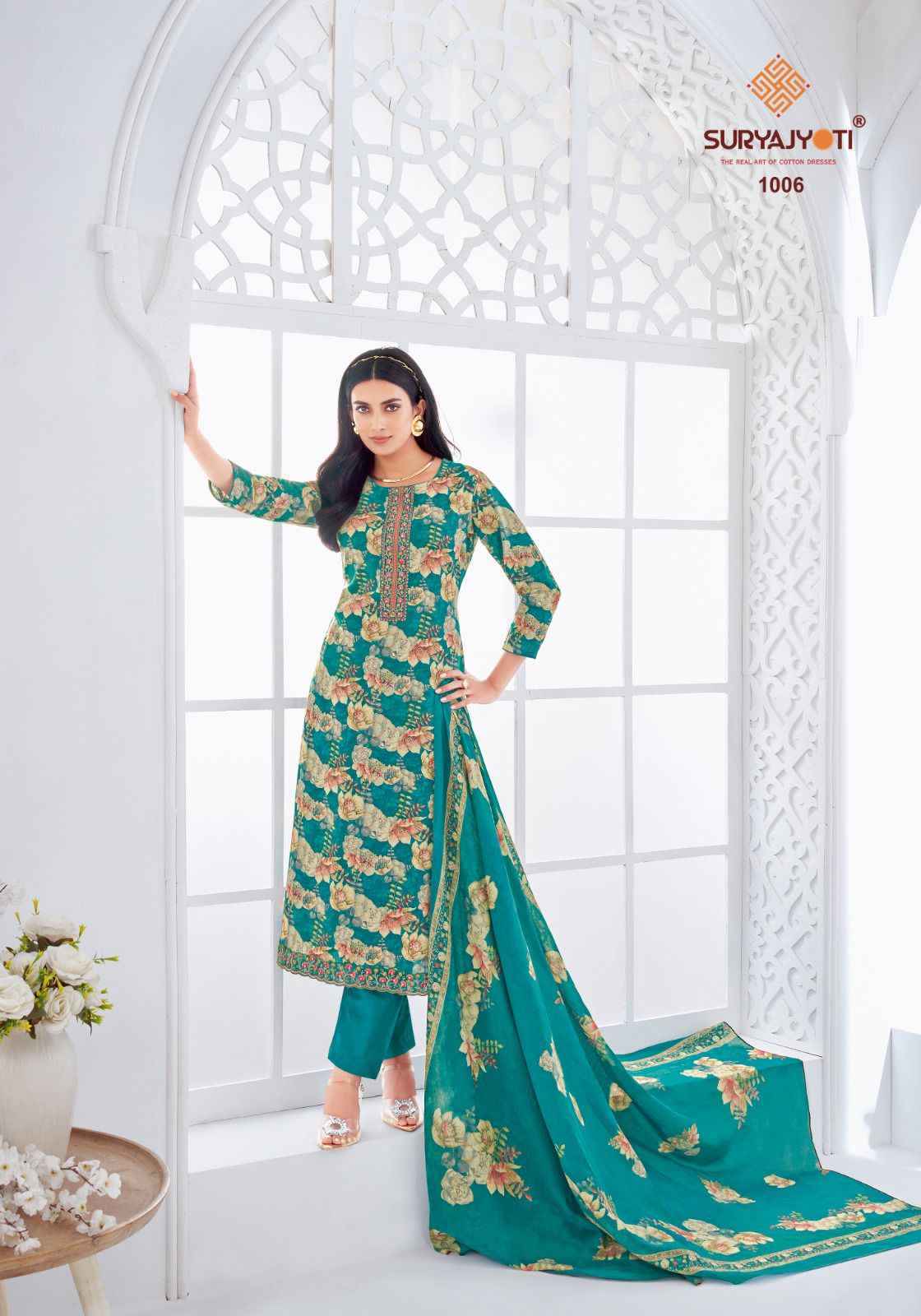 Suryajyoti Khusboo Vol-1 Lawn Dress Material (8 Pc Catalouge)