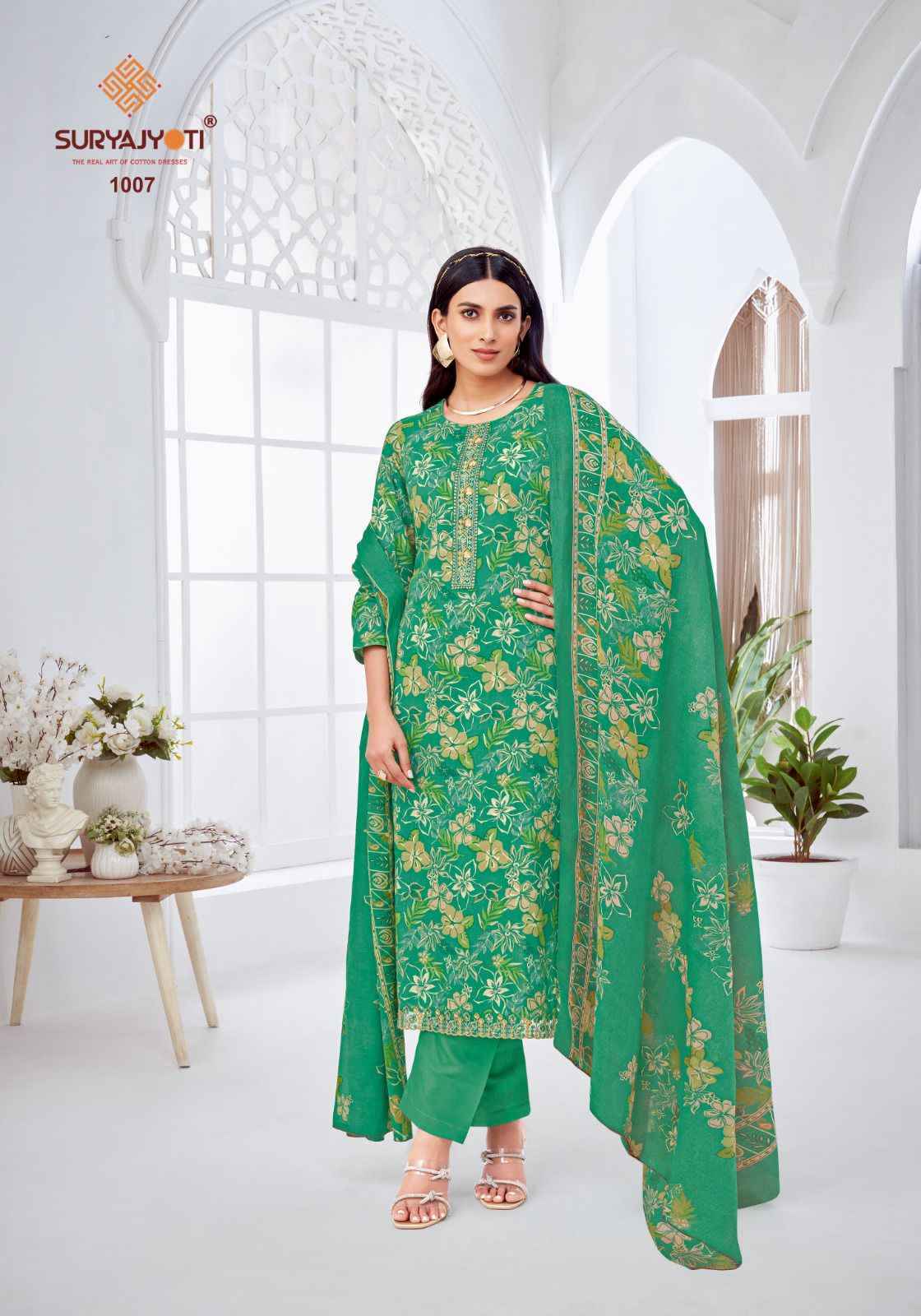 Suryajyoti Khusboo Vol-1 Lawn Dress Material (8 Pc Catalouge)