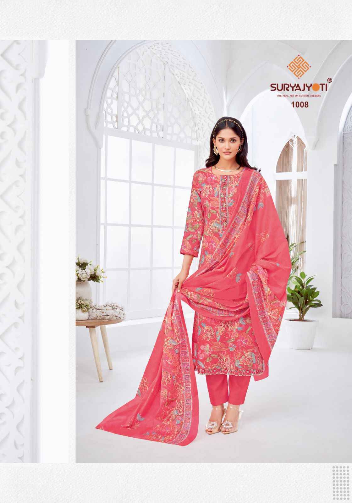Suryajyoti Khusboo Vol-1 Lawn Dress Material (8 Pc Catalouge)