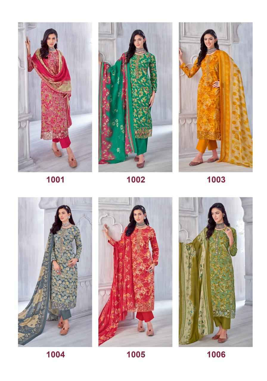 Suryajyoti Kia Vol-1 Lawn Cotton Dress Material (8 pcs Catalogue)