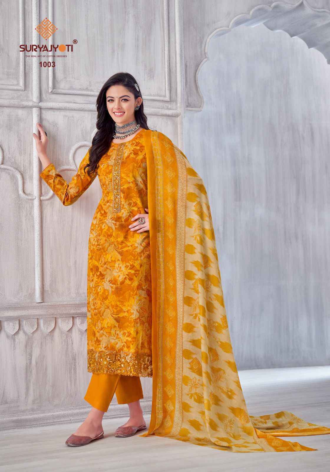 Suryajyoti Kia Vol-1 Lawn Cotton Dress Material (8 pcs Catalogue)