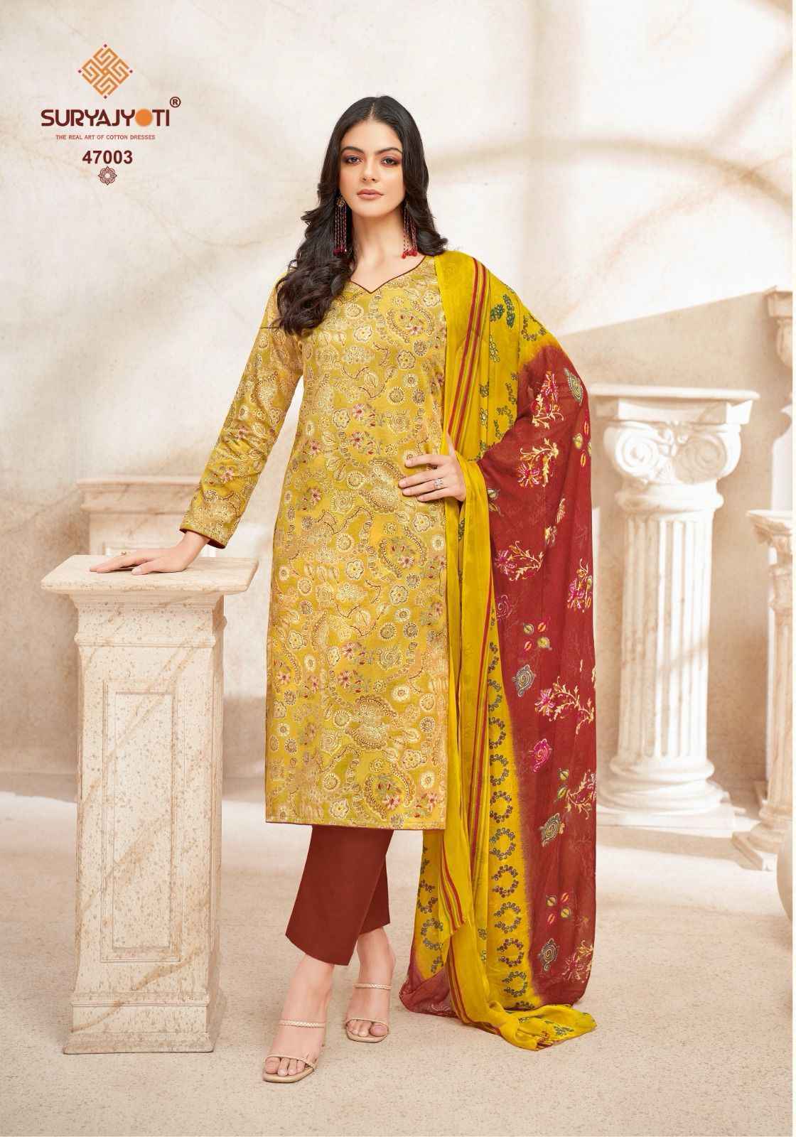 Suryajyoti Naishaa Vol-47 Jam Satin Dress Material (10 pcs Catalogue)