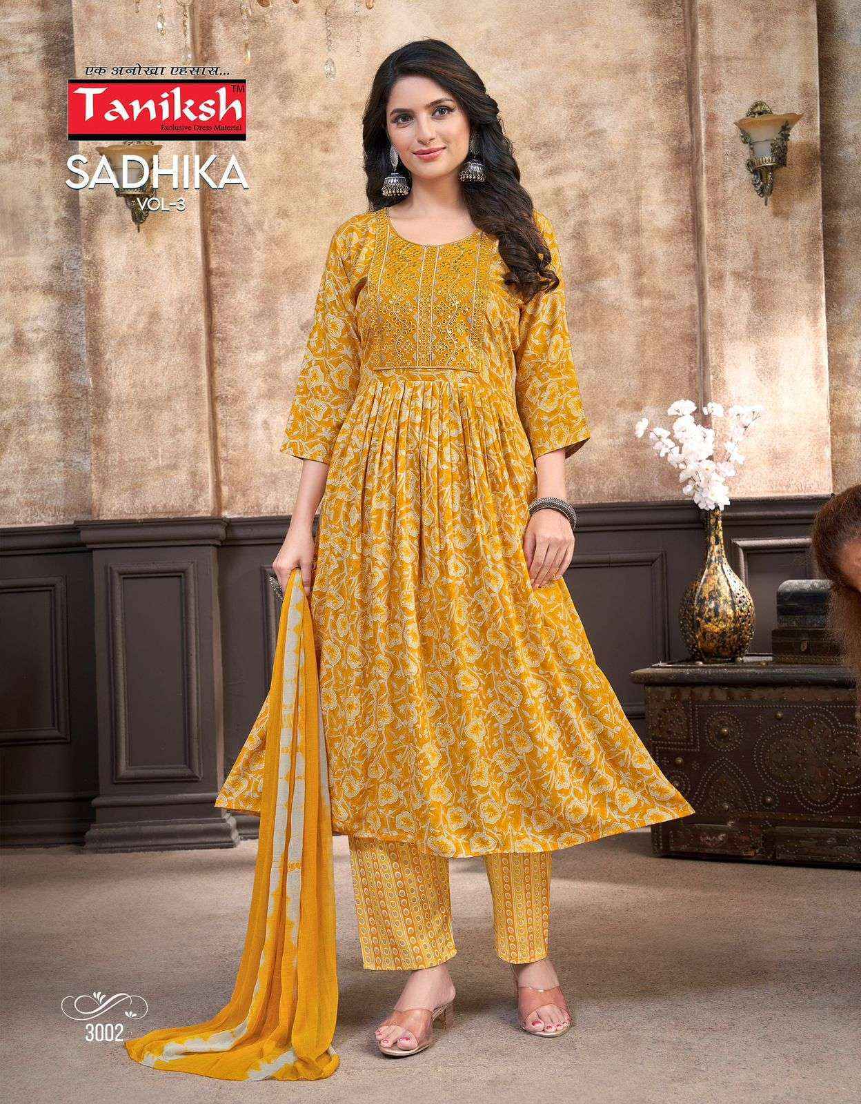 Taniksh Sadhika Vol-3 Rayon Readymade Suit (8 pcs Catalogue)