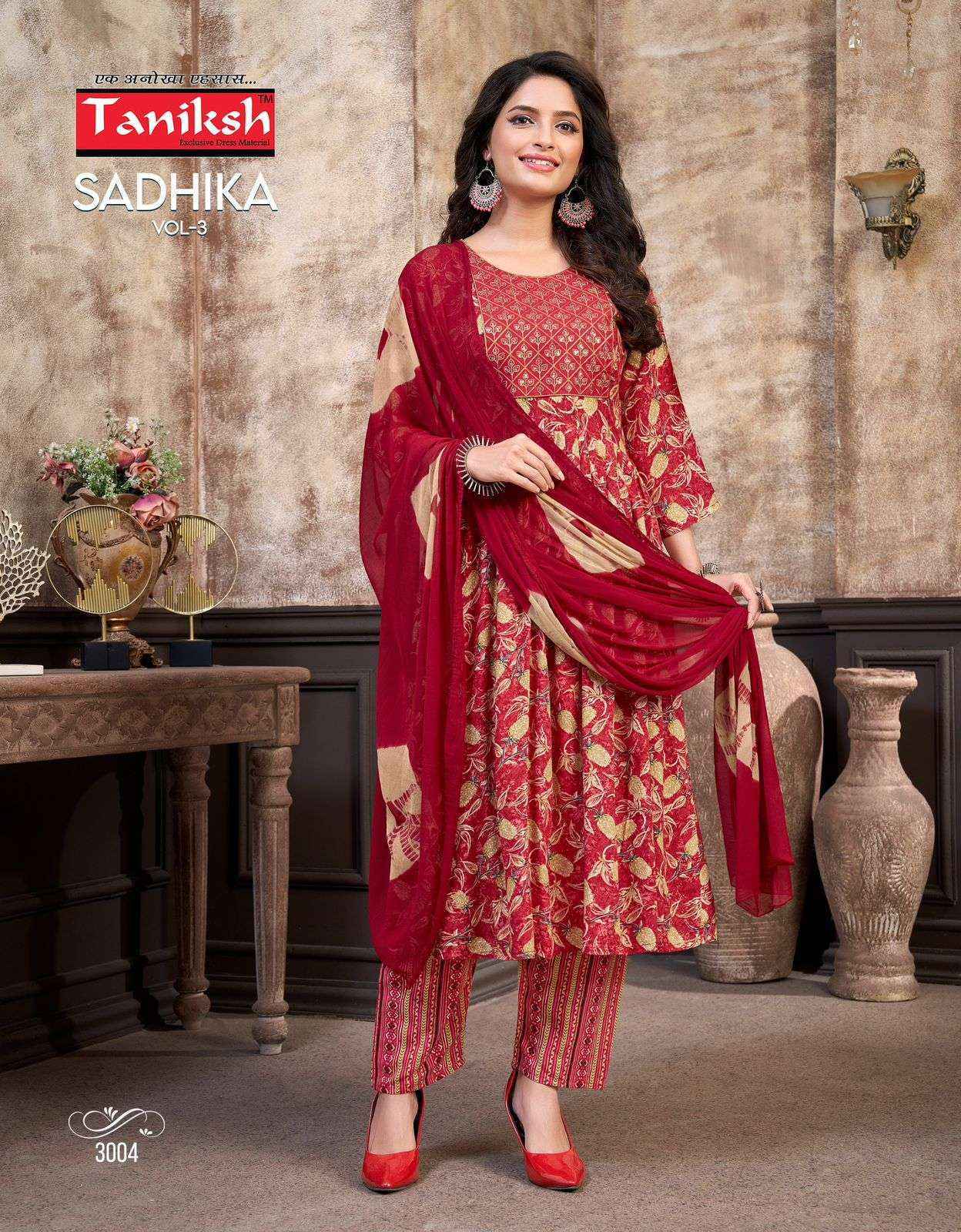 Taniksh Sadhika Vol-3 Rayon Readymade Suit (8 pcs Catalogue)