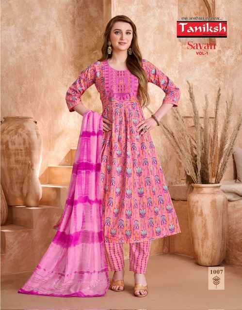 Taniksh Savan Vol-1 Viscouse Readymade Suit (8 pcs Catalogue)