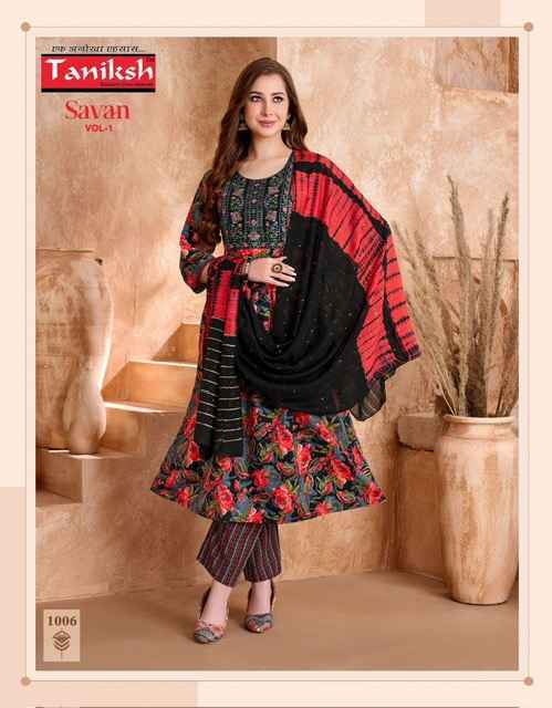Taniksh Savan Vol-1 Viscouse Readymade Suit (8 pcs Catalogue)