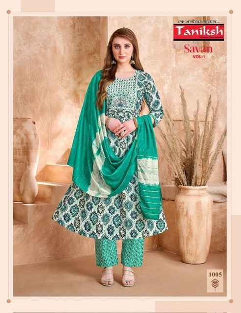 Taniksh Savan Vol-1 Viscouse Readymade Suit (8 pcs Catalogue)