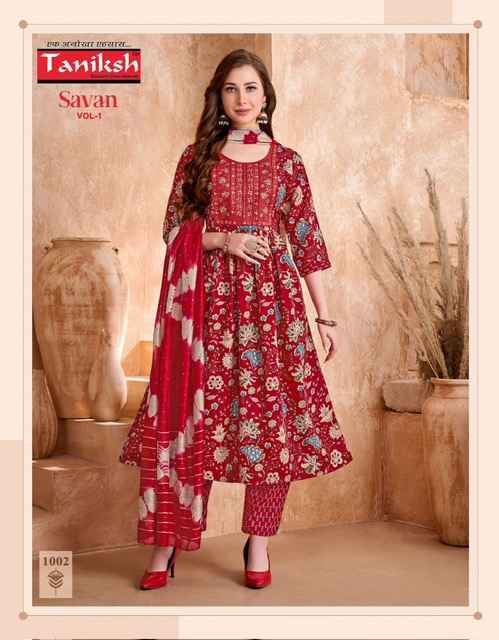 Taniksh Savan Vol-1 Viscouse Readymade Suit (8 pcs Catalogue)
