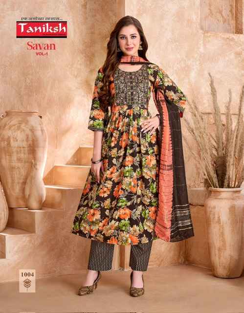 Taniksh Savan Vol-1 Viscouse Readymade Suit (8 pcs Catalogue)