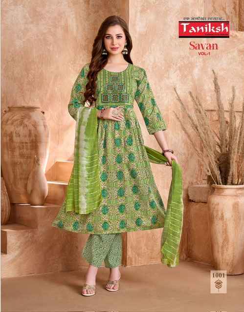 Taniksh Savan Vol-1 Viscouse Readymade Suit (8 pcs Catalogue)