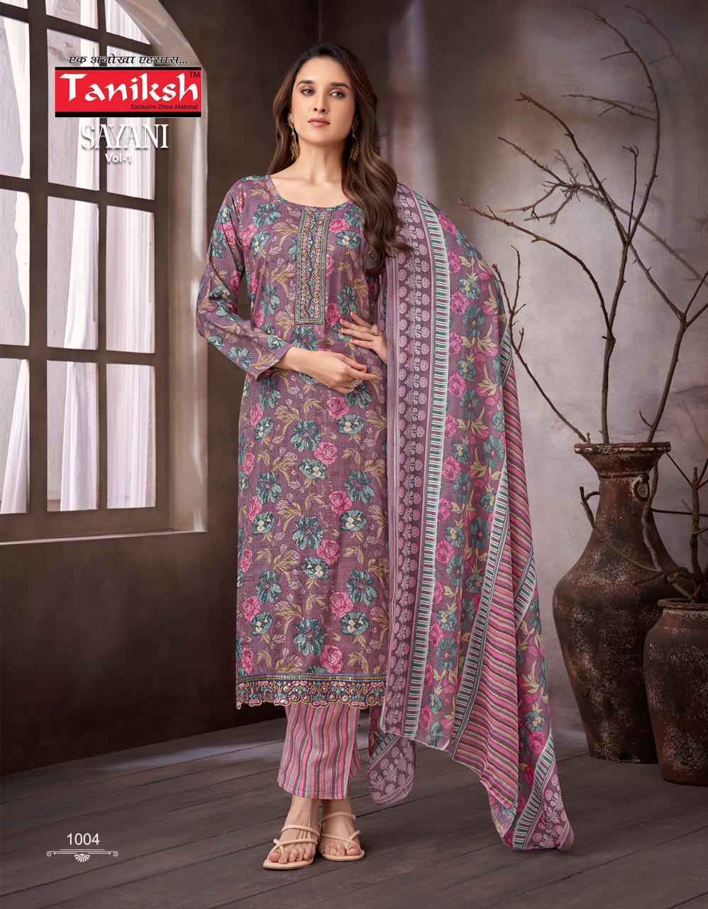 Taniksh Sayani Vol-1 Viscouse Readymade Suit (8 pcs Catalogue)