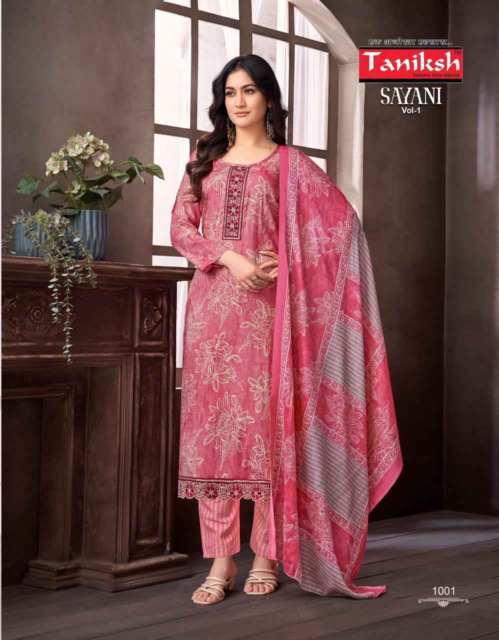 Taniksh Sayani Vol-1 Viscouse Readymade Suit (8 pcs Catalogue)
