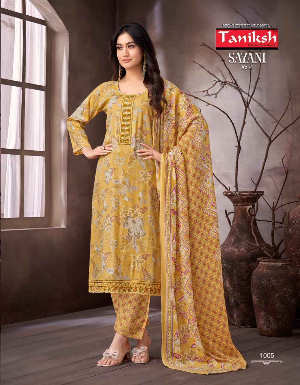 Taniksh Sayani Vol-1 Viscouse Readymade Suit (8 pcs Catalogue)
