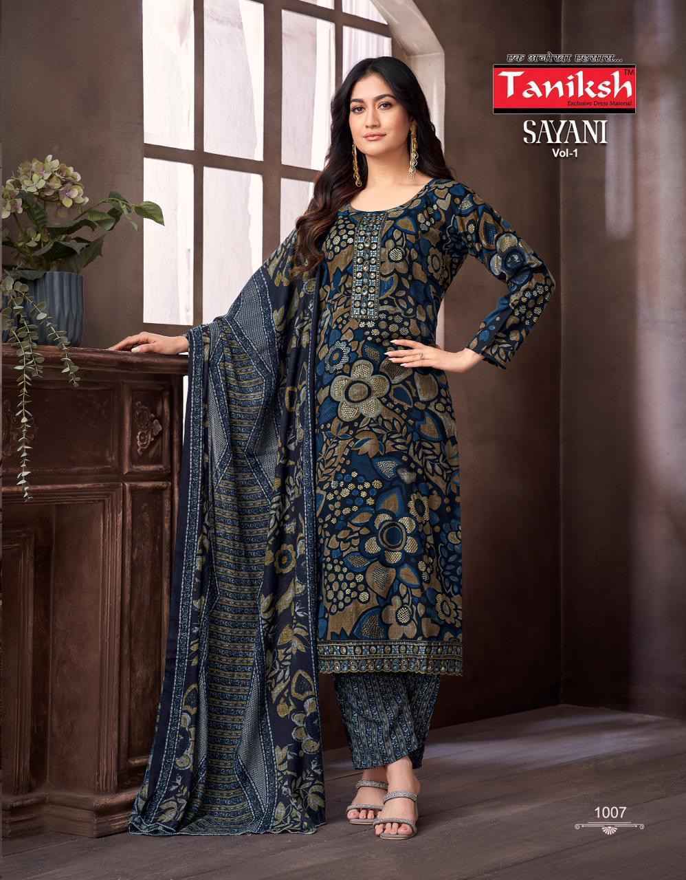 Taniksh Sayani Vol-1 Viscouse Readymade Suit (8 pcs Catalogue)