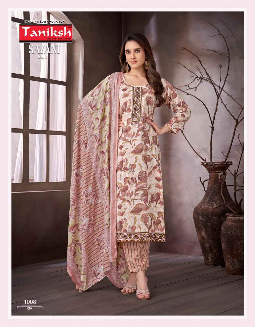 Taniksh Sayani Vol-1 Viscouse Readymade Suit (8 pcs Catalogue)