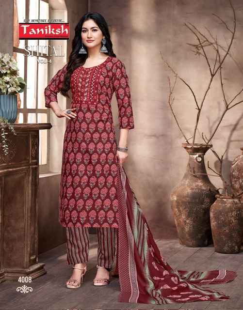 Taniksh Shital Vol 4 Readymade Cotton Dress 8 pcs Catalogue