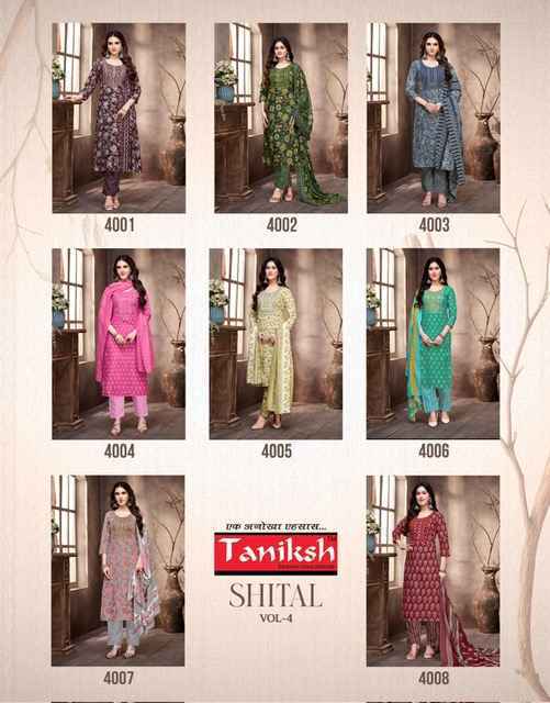 Taniksh Shital Vol 4 Readymade Cotton Dress 8 pcs Catalogue