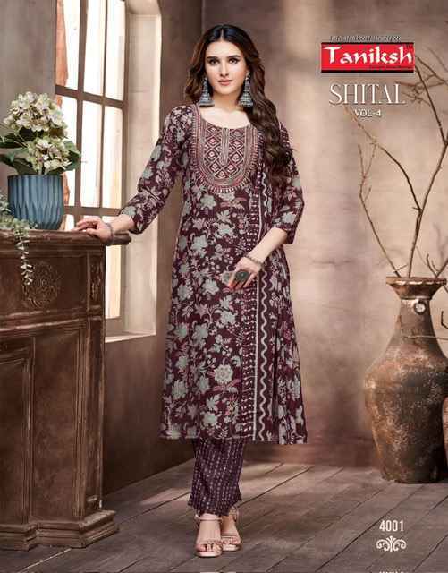 Taniksh Shital Vol 4 Readymade Cotton Dress 8 pcs Catalogue