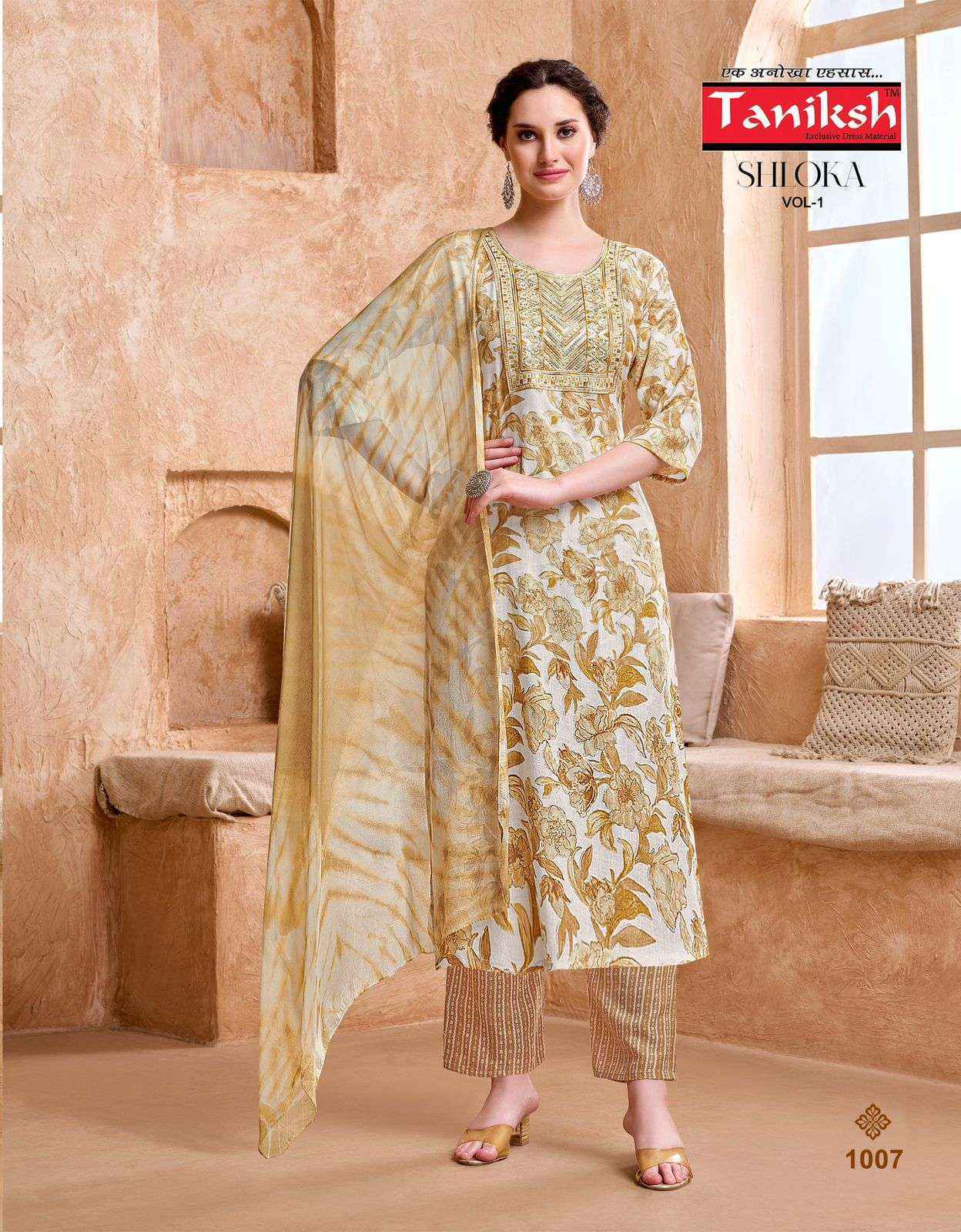 Taniksh Shloka Vol-1 Rayon Readymade Suit (8 pcs Catalogue)