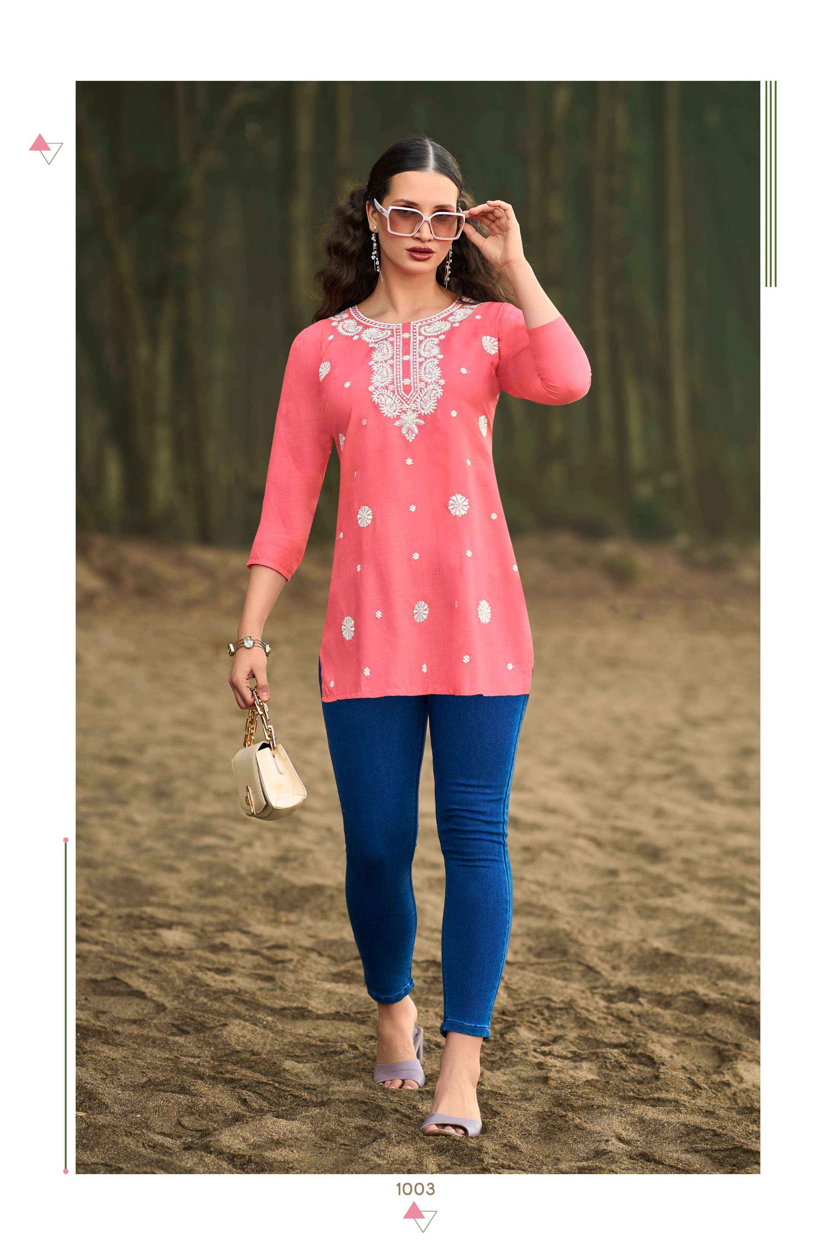 Tips & Tops Colors Vol-6 Heavy Rayon Kurti (06 Pc Catalog)