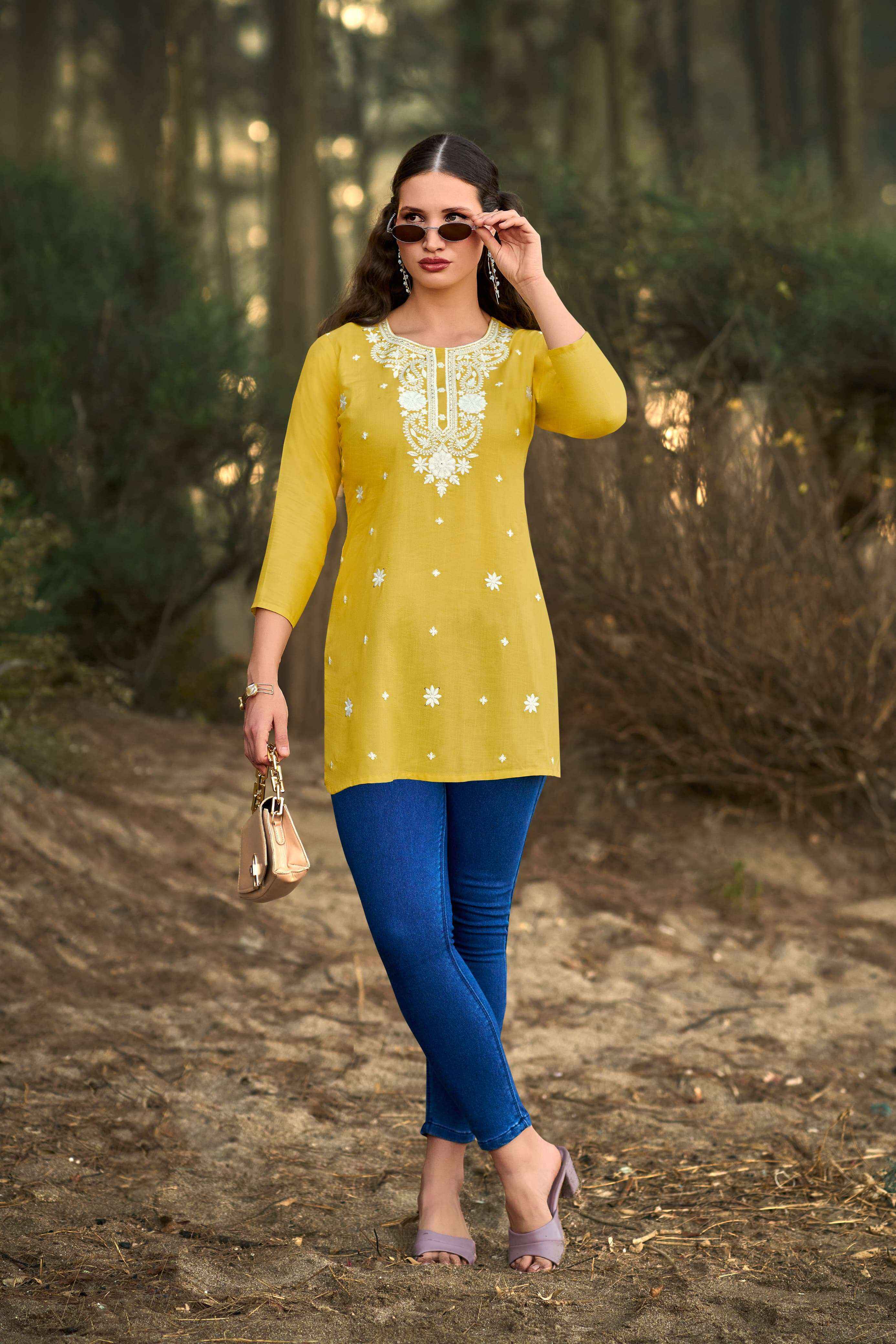 Tips & Tops Colors Vol-6 Heavy Rayon Kurti (06 Pc Catalog)