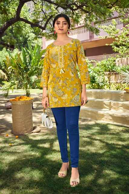 Tips & Tops Cotton Candy Vol-7 Cotton Kurti (8 pcs Catalogue)