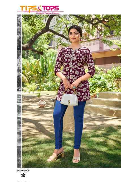 Tips & Tops Cotton Candy Vol-7 Cotton Kurti (8 pcs Catalogue)