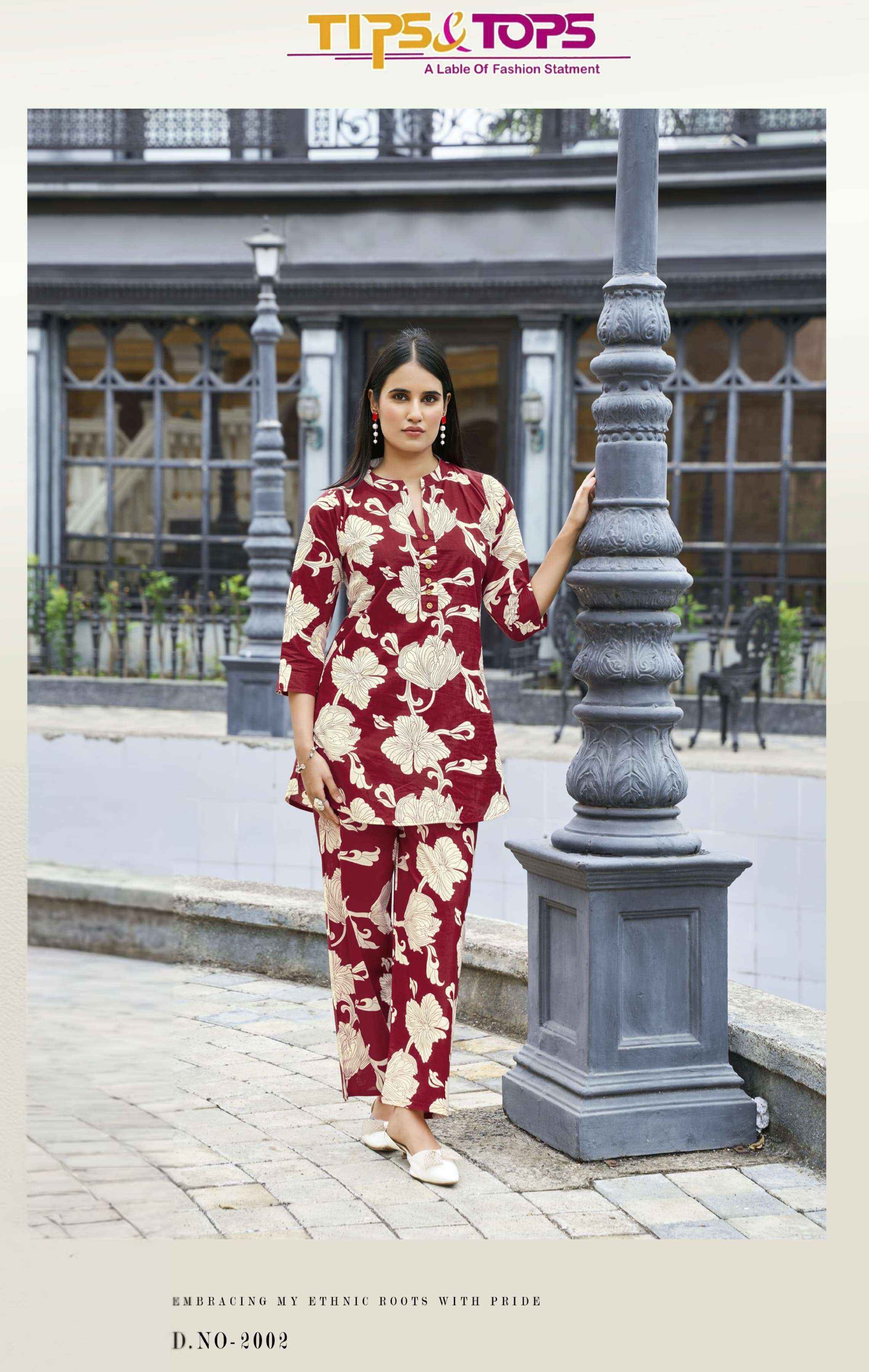 Tips & Tops Cotton Trends Vol-2 Cotton Co ord set (6 pcs Catalogue)