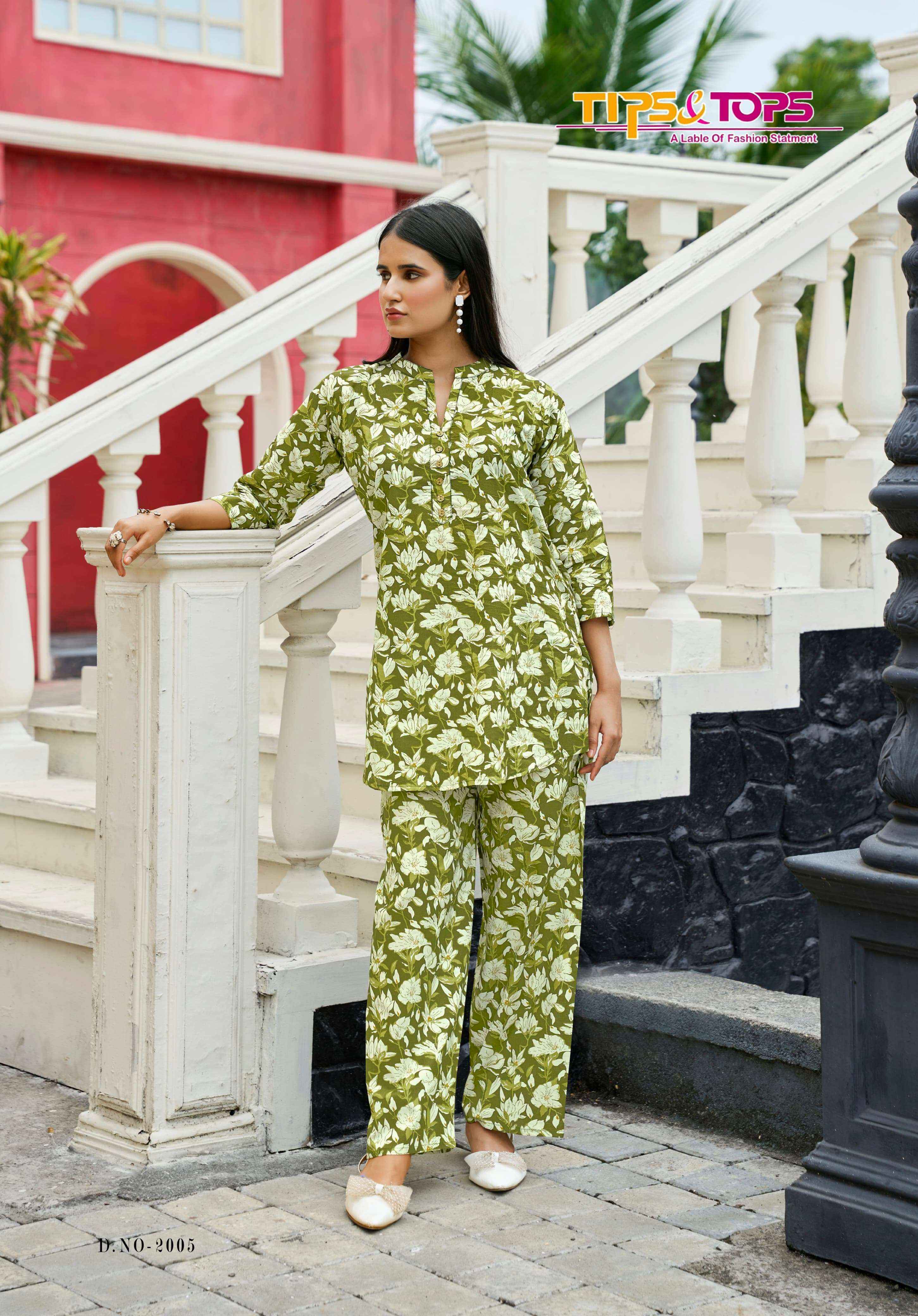 Tips & Tops Cotton Trends Vol-2 Cotton Co ord set (6 pcs Catalogue)