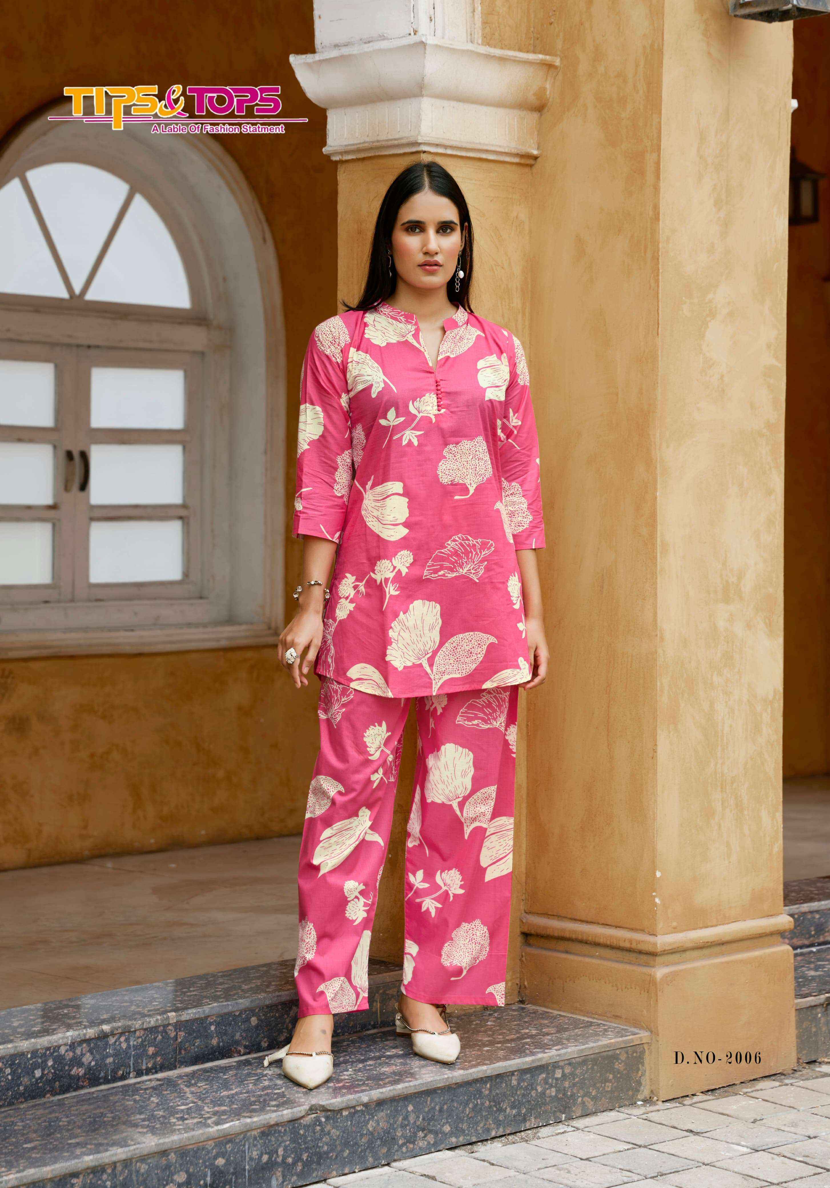 Tips & Tops Cotton Trends Vol-2 Cotton Co ord set (6 pcs Catalogue)